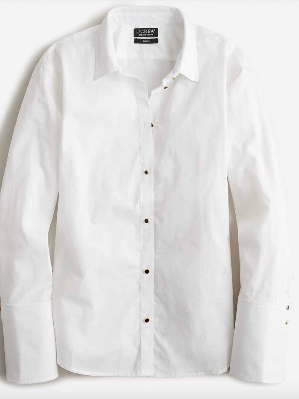 J Crew NWT Garçon Tuxedo Shirt in Cotton Poplin